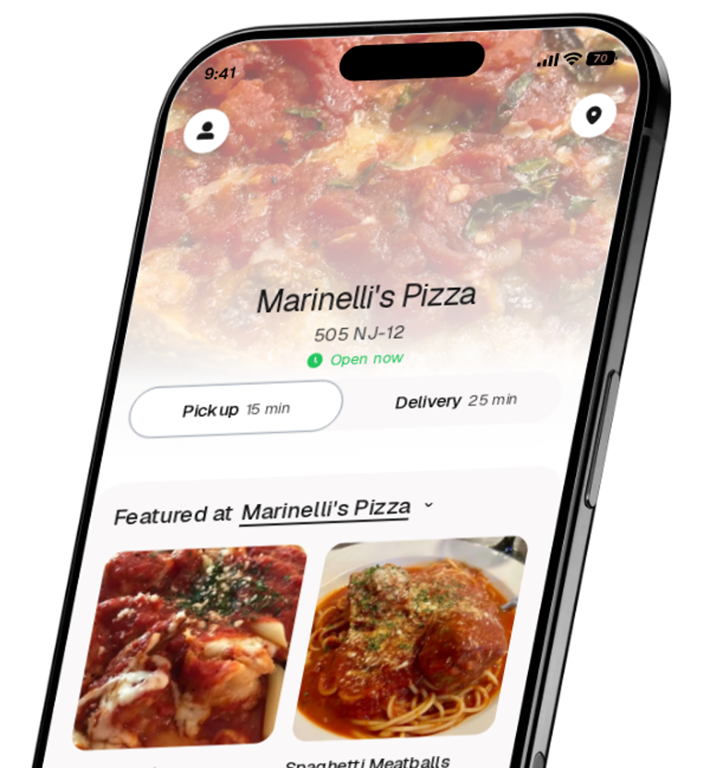 Marinelli's Pizza app preview