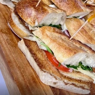 Chicken Cutlet on Garlic Bread Grinder